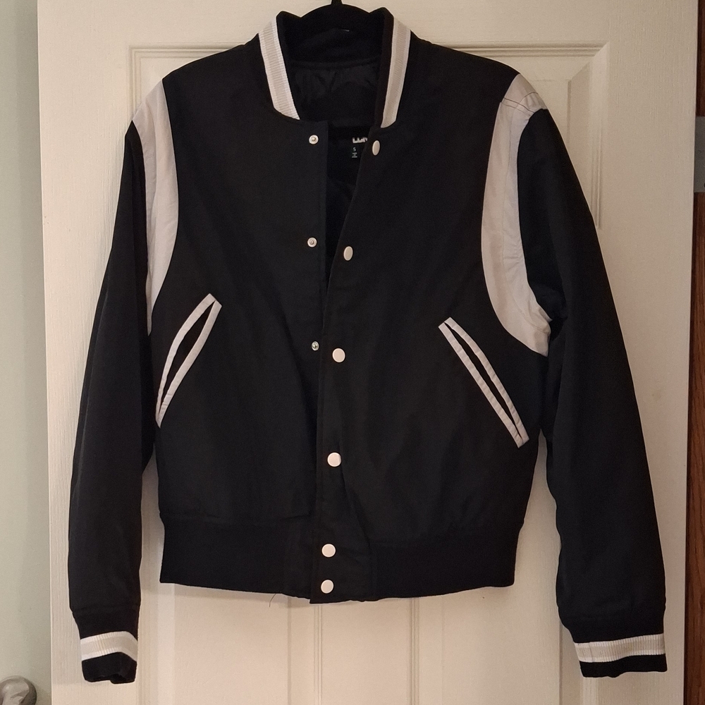 Black and White Bomber Jacket